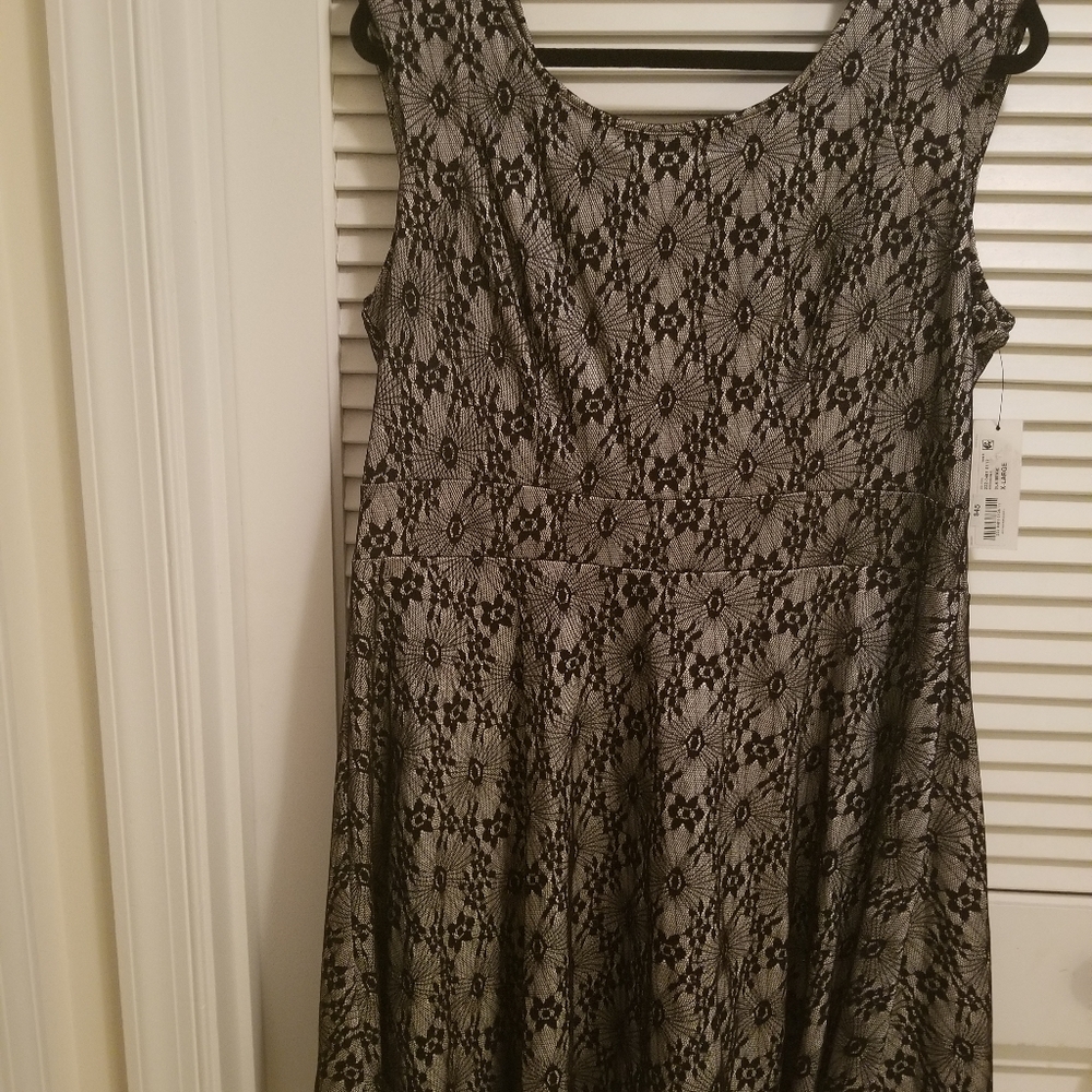 Worthington Black Dress Cap Sleeves Suze XL